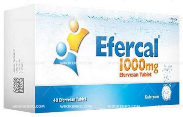 Efercal Efervesan Tablet 1000 Mg