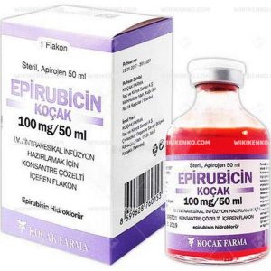 Epirubicin – Kocak Iv Intravesikal Infusion Hazirlamak Icin Konsantre Solution Iceren Vial