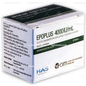 Epoplus S.C./I.V. Injection Icin Solution Iceren Vial 4000 Ui