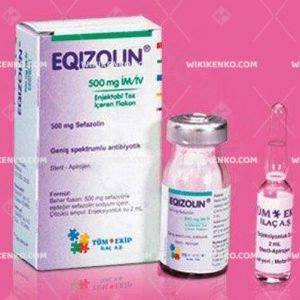 Eqizolin Im/Iv Injection Powder Iceren Vial 500 Mg