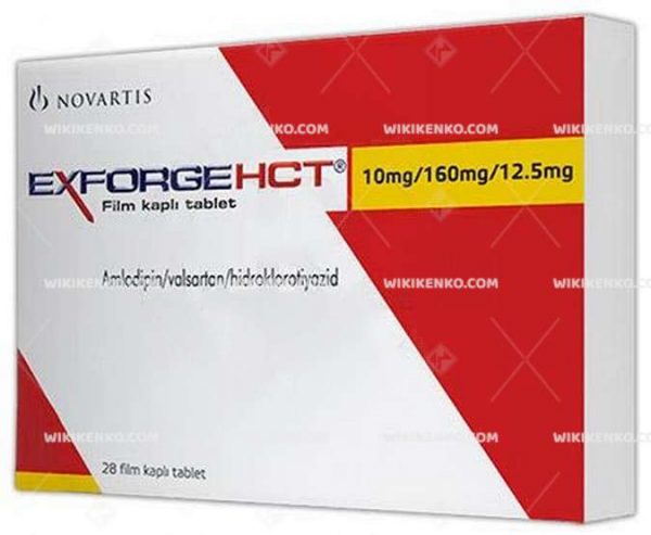 Exforge Hct Film Coated Tablet 0 Mg/160Mg/12.5Mg