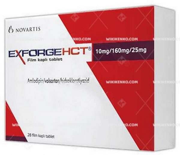 Exforge Hct Film Coated Tablet 10 Mg/160Mg/25Mg