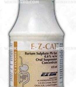 E - Z - Cat Baryum Sulfat Suspension