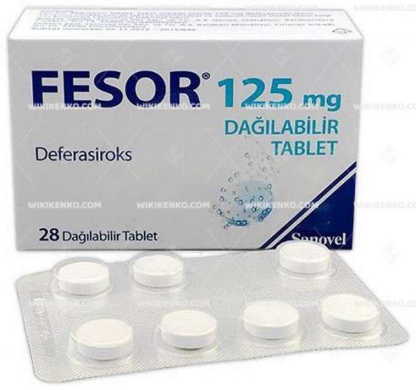Fesor Dagilabilir Tablet 125 Mg