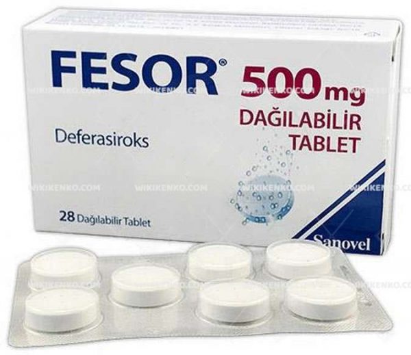 Fesor Dagilabilir Tablet 500 Mg