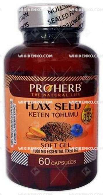 Proherb The Natural Life Flax Seed Keten Tohumu Yagi Omega 3,6,9 Teg