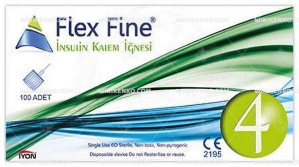Flex Fine Insulin Kalem Needle 4 Mm