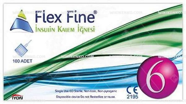 Flex Fine Insulin Kalem Needle 6 Mm