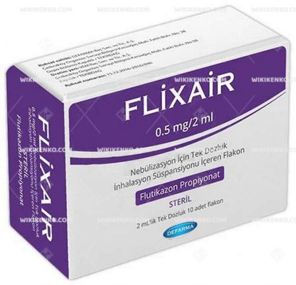 Flixair Nebulizasyon Icin Tek Dozluk Inhalation Suspensionu Iceren Vial 0.5 Mg