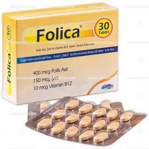 Folic – 1 Tablet Folik Asit Iceren Takviye Edici Gida
