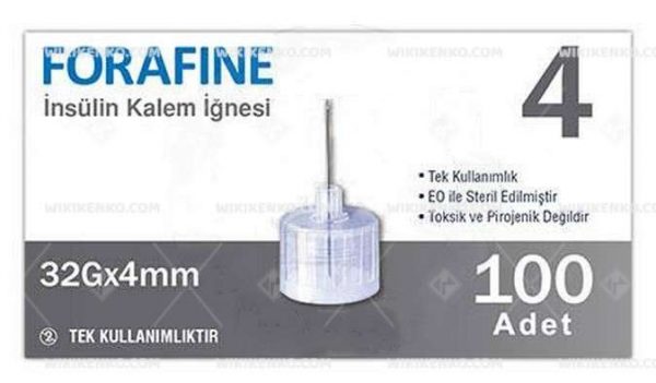 Forafine Insulin Kalem Needle 4 Mm (32G)
