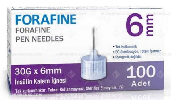Forafine Insulin Kalem Needle 6 Mm (30G)