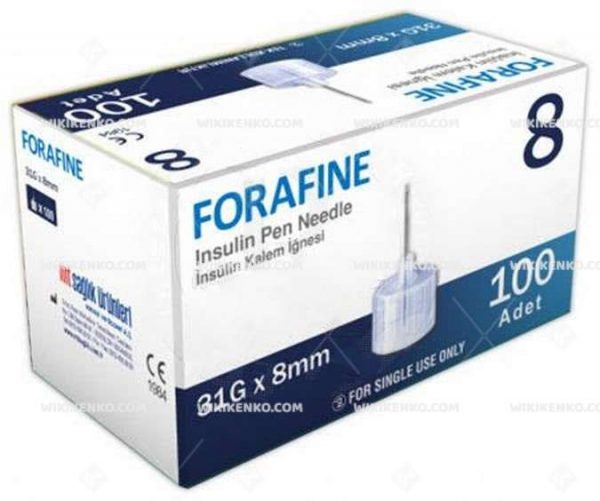 Forafine Insulin Kalem Needle 8 Mm (31G)