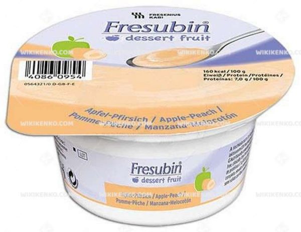 Fresubin Dessert Fruit Elma - Seftali Aromali