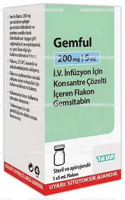 Gemful I.V. Infusion Icin Konsantre Solution Iceren Vial 200 Mg