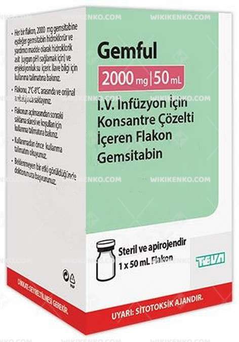 Gemful I.V. Infusion Icin Konsantre Solution Iceren Vial 2000 Mg