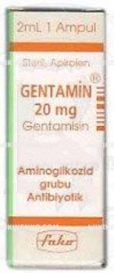 Gentamin Ampul 20 Mg/2Ml