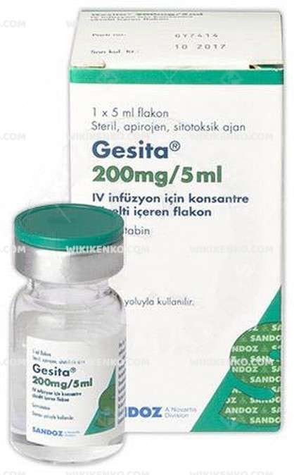 Gesita Iv Infusion Icin Konsantre Solution Iceren Vial 200 Mg/5Ml