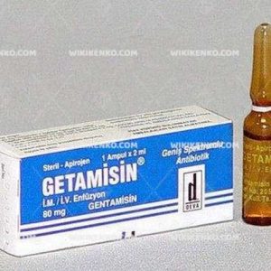 Getamisin Im/Iv Injection Icin Solution Iceren Ampul 80 Mg