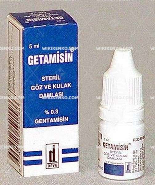 Getamisin Eye Ve Ear Drops