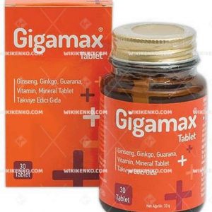 Gigamax Ginseng, Gingko, Guarana, Vitamin, Mineral Tablet Takviye Edici Gida