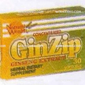 Ginzip (Ginseng Extract) 30 Softgel
