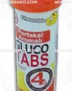 Glucotabs Chewable Tablet (Portakal Aromali)