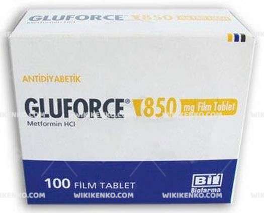 Gluforce Film Tablet 850 Mg