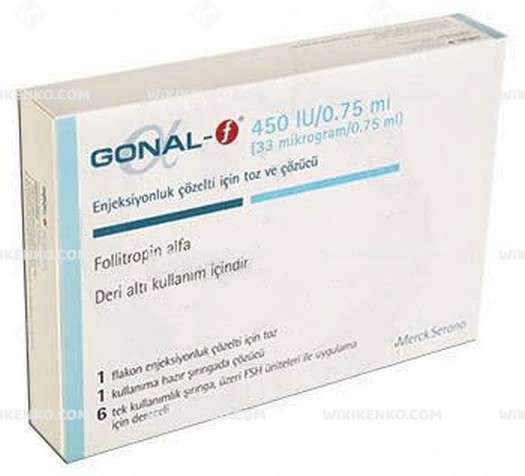 Gonal - F Injection Solution Icin Powder Ve Cozucu 450 Iu