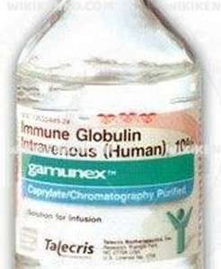 Gamunex – C Iv/Sc Injection Icin Solution Iceren Vial  100 Mg/Ml (25Ml)