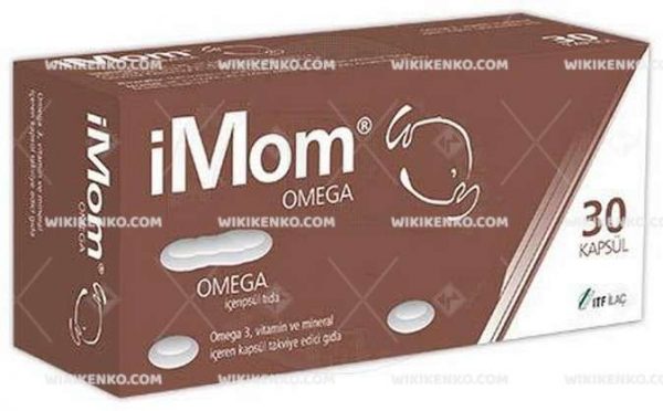 Imom Omega Omega 3, Vitamin Ve Mineral Iceren Capsule Takviye Edici Gida