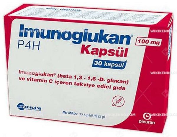 Imunoglukan P4H Capsule Imunoglukan (Beta 1,3 - 1,6 - D - Glukan) Ve Vitamin C Iceren Takviye Edici G