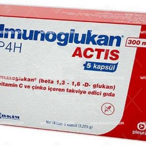 Imunoglukan P4H Actis Capsule Imunoglukan (Beta 1,3 - 1,6 - D - Glukan), Vitamin C Ve Cinko Iceren Ta
