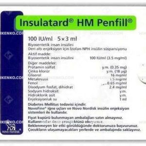 Insulatard Hm Penfill Injection Suspension Iceren Kartus