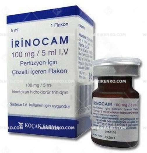 Irinocam Iv Perfuzyon Icin Injection Sterile Solution Iceren Vial 100 Mg/5Ml