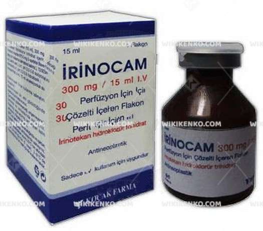 Irinocam Iv Perfuzyon Icin Injection Sterile Solution Iceren Vial 300 Mg/15Ml