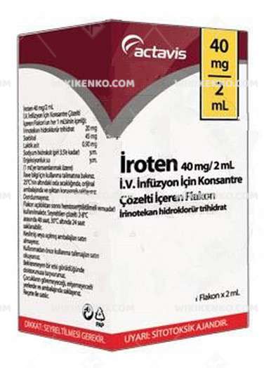 Iroten I.V. Infusion Icin Konsantre Solution Iceren Vial 40 Mg/2Ml