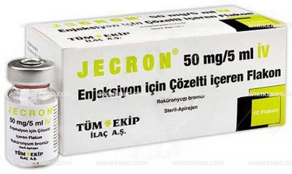 Jecron Iv Injection Icin Solution Iceren Vial
