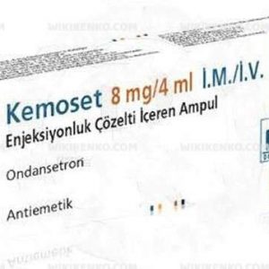 Kemoset I.M/I.V Injection Solution Iceren Ampul 8 Mg