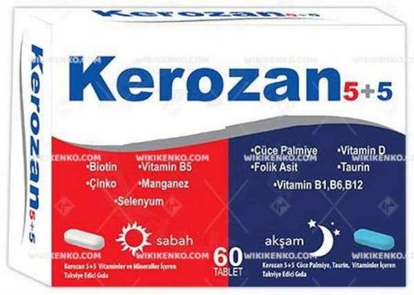 Kerozan 5 + 5 Vitamins Ve Mineraller Iceren Takviye Edici Gida
