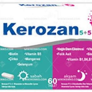 Kerozan - P 5 + 5 Standardize Dari Tohumu Ekstresi, L - Sistein, Vitamins Iceren Takviye Edici Gid