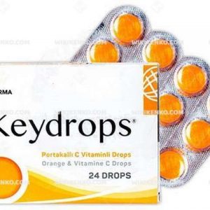 Keydrops Portakalli C Vitaminli Drops