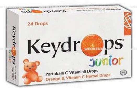 Keydrops Junior Portakalli C Vitaminli Drops