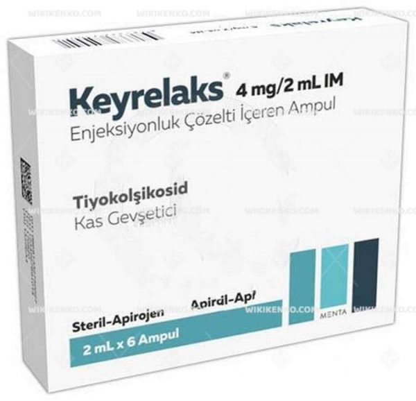 Keyrelaks Im Injection Solution Iceren Ampul