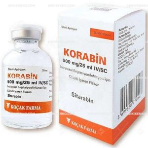 Korabin Iv/Sc Intratekal Injection/Infusion Icin Coz. Iceren Vial  500 Mg/2Ml