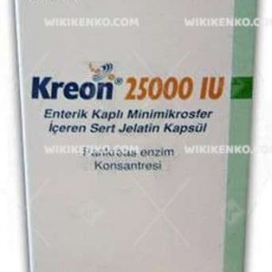 Kreon Enterik Coated Minimikrosfer Iceren Sert Gelatin Capsule  300 Mg (25000Iu)