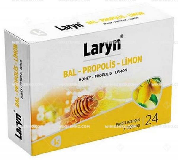 Laryn Bal Propolis Limon Pastil