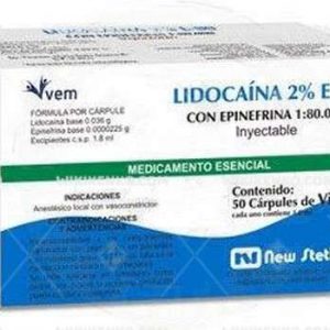 Lidocaine %2 E – 80 New Stetic Injection Solution Iceren Karpul