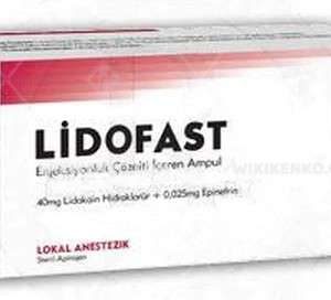 Lidofast Injection Solution Iceren Ampul