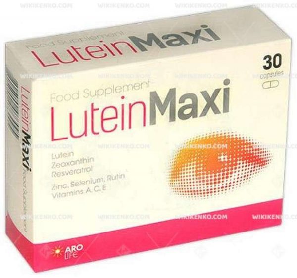 Luteinmaxi Lutein, Zeaksantin, Vitamin Iceren Takviye Edici Gida